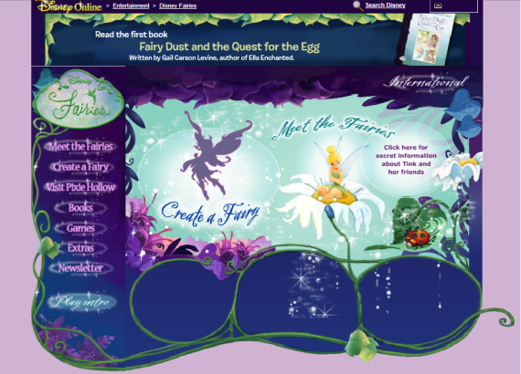 Pixie Hollow Fairies Online Game