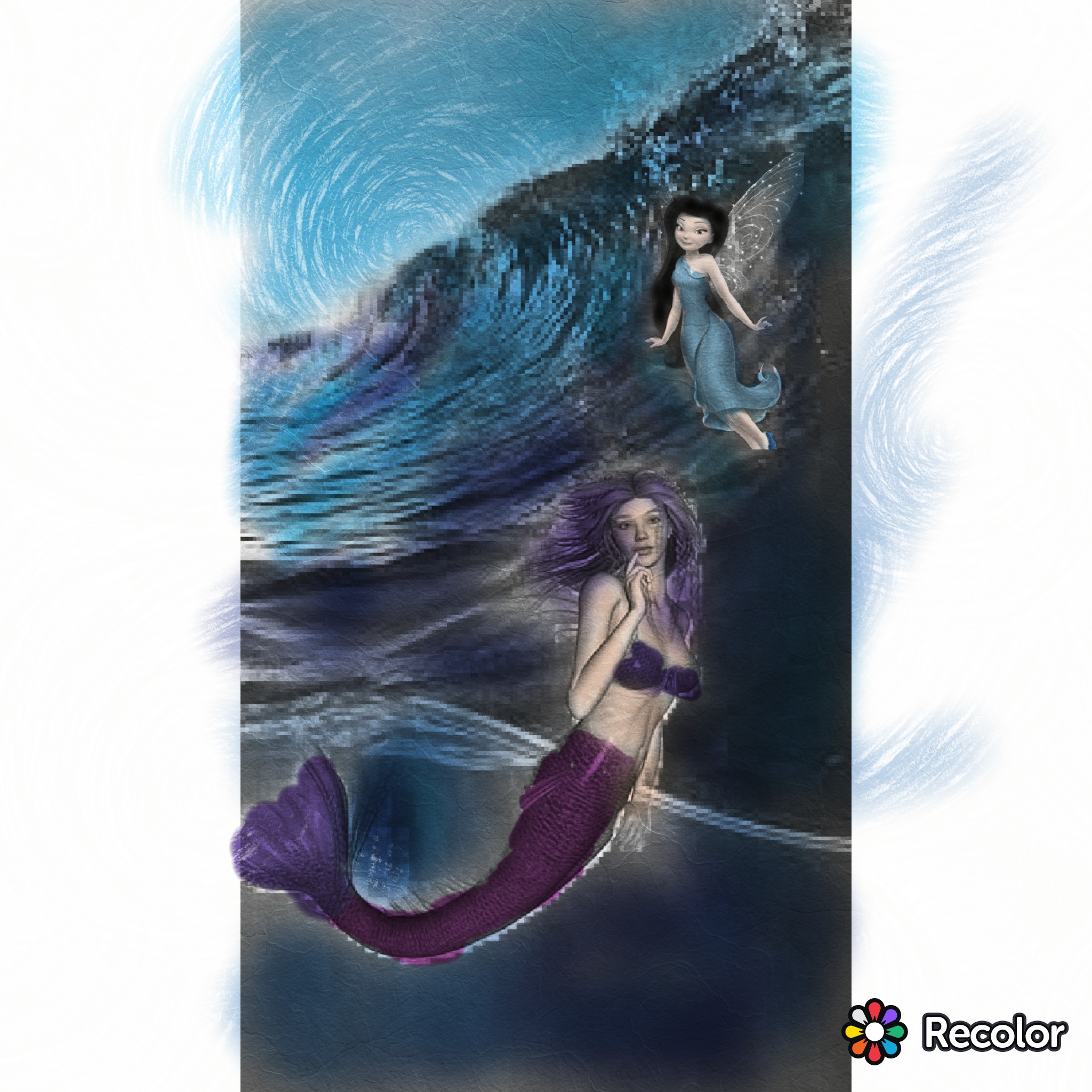 recolor silvermist and a mermaid.jpg