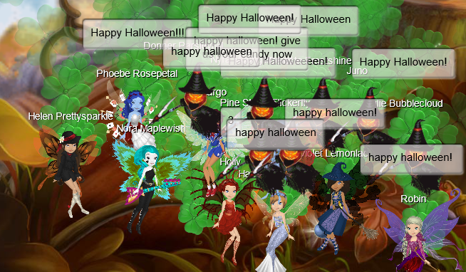 an image of everyone at the halloween bash