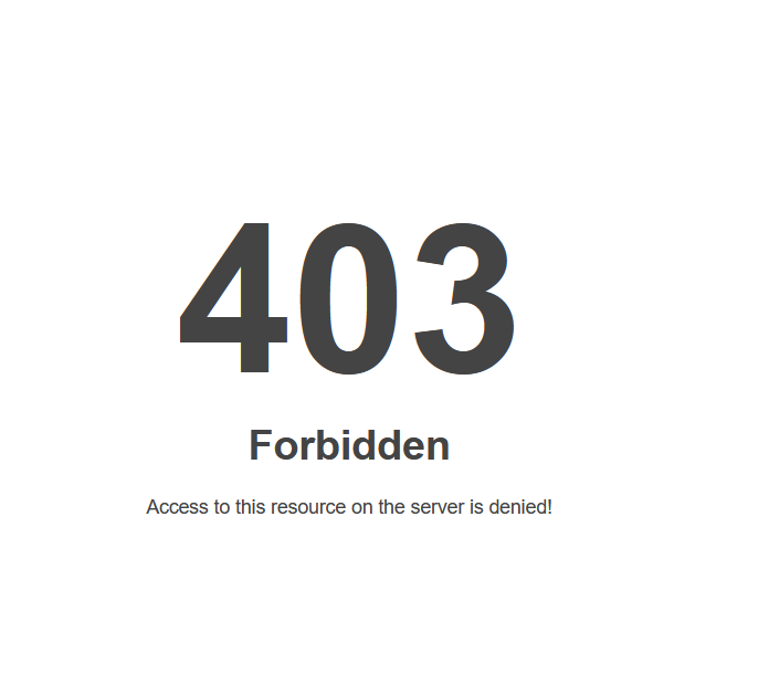 the 403 forbidden screen I get after trying to play version 1.0 