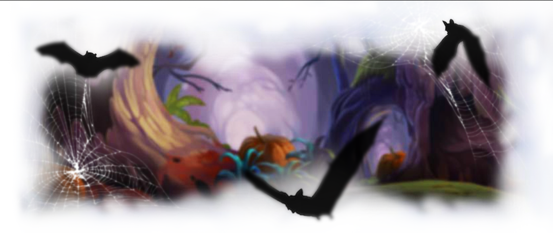 spooky forest graphic